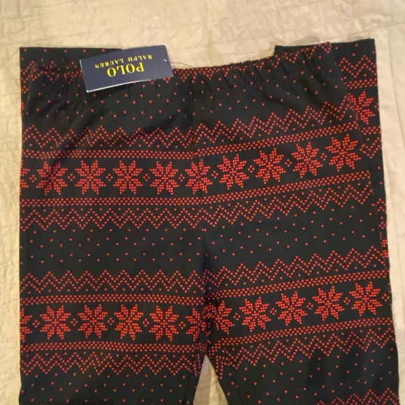 Girls Polo by Ralph Lauren Holiday Leggings and Pink Republic Holiday Sweater - Picture 2 of 5